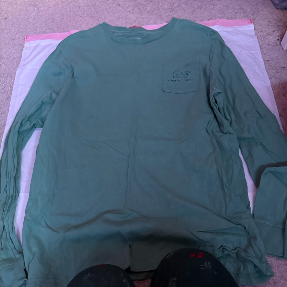 Vineyard Vines Green Long Sleeve Tee